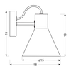 Kinkiet lampa ścienna MORE 21-71149 metalowa industrialna czarna