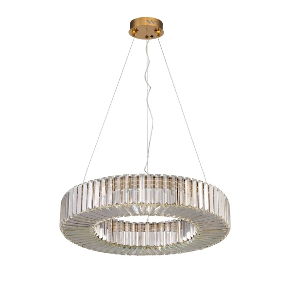 Żyrandol glamour CRISTAL ST-10625P-60 złota transparentna szklana LED 60W 3000K do salonu