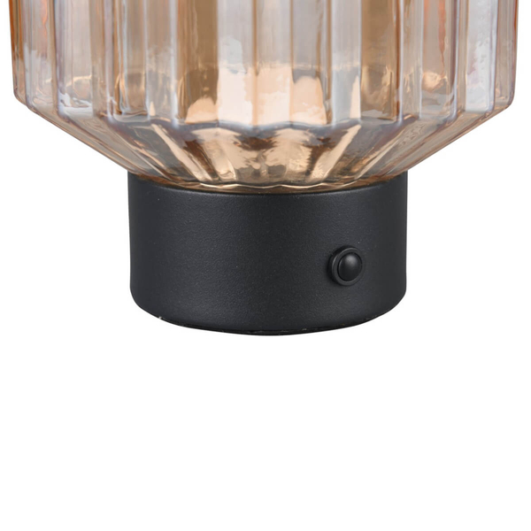 Nocna lampka Lord R57761113 LED 2W 3000K ładownie USB czarna bursztynowa