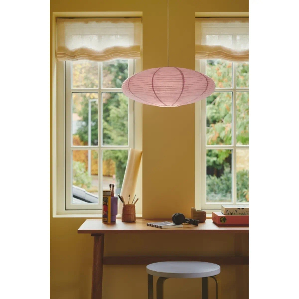 Papierowy klosz do lamp Villo 60 2213253207 owalny fioletowy