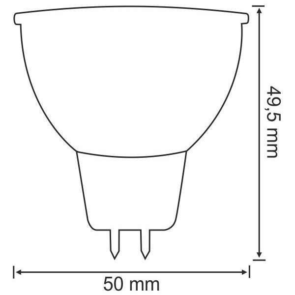 Żarówka PLATINUM 303271 POLUX MR16 LED 5,2W 3000K 400 lm 12V GU5,3 biała ciepła