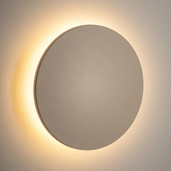 Tarasowy kinkiet ARIA 11570 LED 12W 3000K okrągły IP54 piaskowy