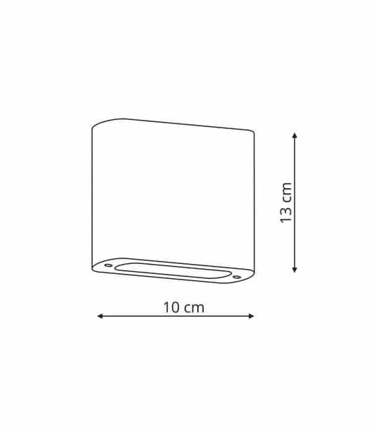 Zewnętrzna lampa ścienna SAPRI LP-1556/1W ANTR Light Prestige LED 6W 4000K IP54 ogrodowa oprawa elewacyjna outdoor grafitowa OUTLET