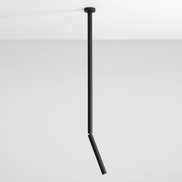 Czarna tuba Stick 1084PL_G1_L Aldex obrotowa sufitowa lampa minimalistyczna