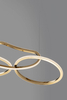 Designerska lampa wisząca CELAYA LE42760 rings LED 50W 3000K złota