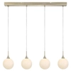 Wisząca LAMPA modernistyczna QUATTRO 107869 Markslojd loftowa OPRAWA zwis szklane kule balls nikiel białe