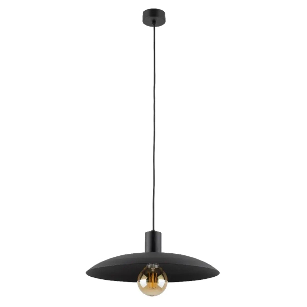 Wisząca lampa na kablu Astra 10712 owalny abażur nad stół czarny
