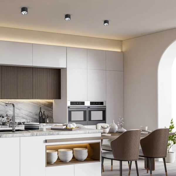 Lampa sufitowa natynkowa Redondo ML1074 tubka czarna