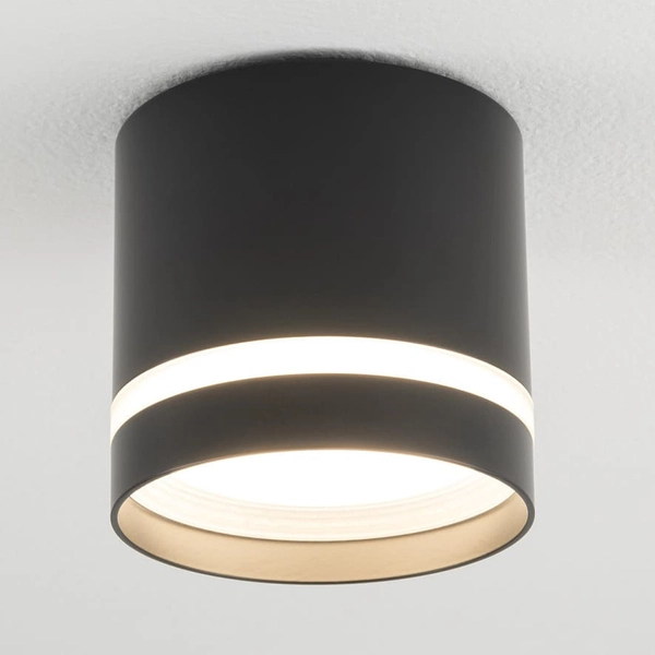 Punktowa lampa tuba Cres 10480 Nowodvorski natynkowa okrągła czarna