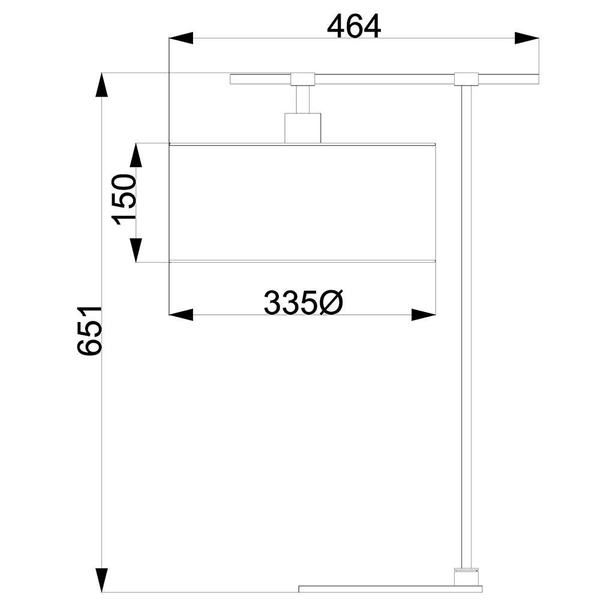 Stołowa LAMPKA stojąca BALANCE BALANCE-TL-BRPB Elstead metalowa LAMPA biurkowa okrągła brązowa polerowany mosiądz