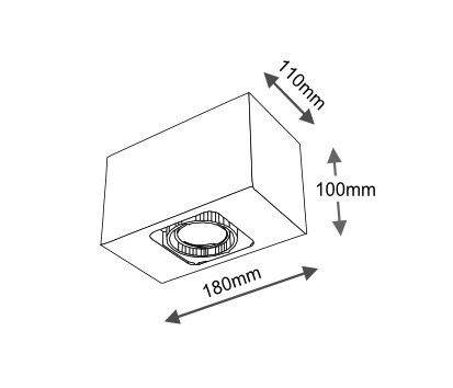 Spot LAMPA sufitowa SETO 7085 Shilo natynkowa OPRAWA łazienkowa biała