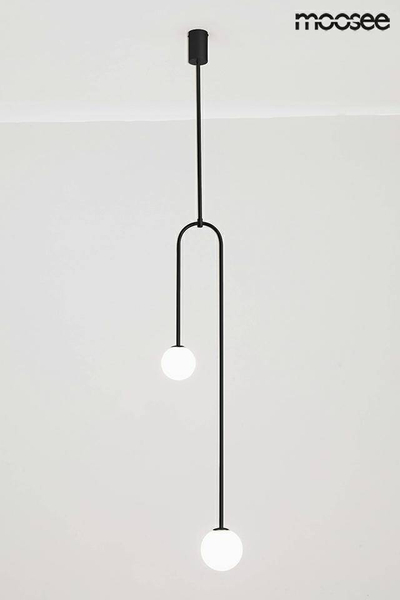 Lampa wisząca Low MSE010100261 szklane kule białe czarne