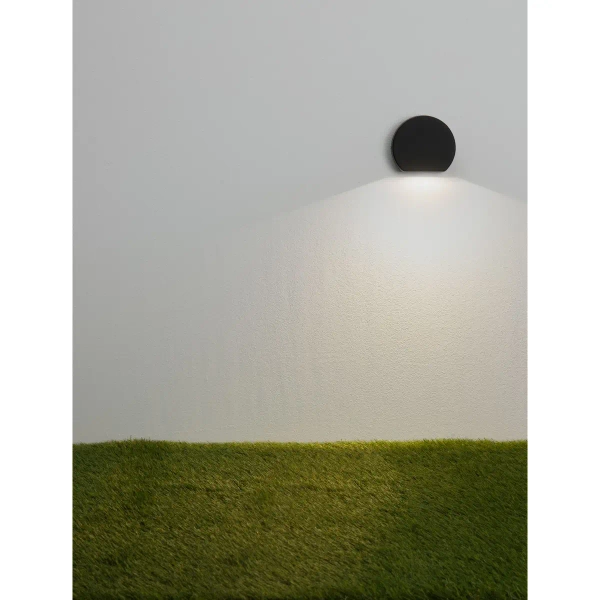 Okrągły kinkiet zewnętrzny ścienny SARDIRA LE75308 LED 4W 3000K IP54 czarny