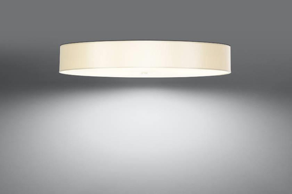 LAMPA plafon SL.0817 sufitowa OPRAWA okrągła abażurowa biała