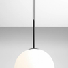 Modernistyczna lampa wisząca BOSSO 1087G1 Aldex szklana kula