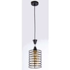 Loftowa LAMPA wisząca VEN W-3991/1 BK metalowa OPRAWA druciana ZWIS industrialny czarny miodowy