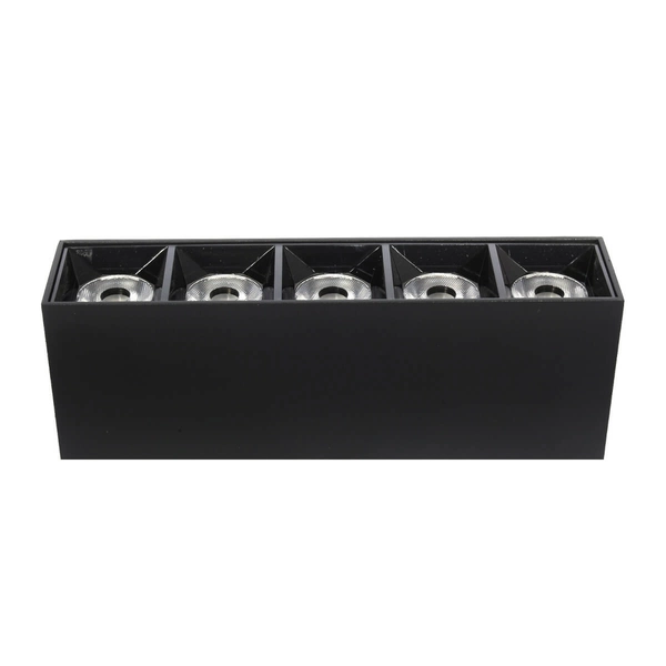 Metalowa lampa sufitowa 1062 Domeno LED 15W 4000K punkty czarna