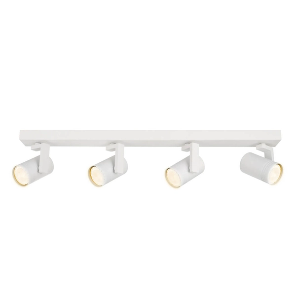 Gabinetowa lampa przysufitowa Spiela ruchome spoty białe