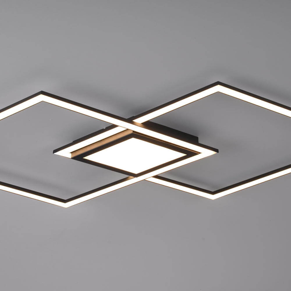 Natynkowa lampa Asmin squares LED 45W 3000K aluminium stal