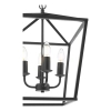 Łańcuchowa wisząca lampa Fionn FIO0422 metalowa vintage czarna