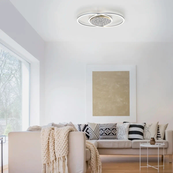Lampa sufitowa z regulacją barwy YUKI biała 6025-55 3xLED 48W 2700-5000K CCT