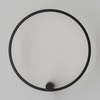 Salonowa lampa ścienna Ringa WL0116-M-BK LED 35W 3000-4000K IP44 czarna