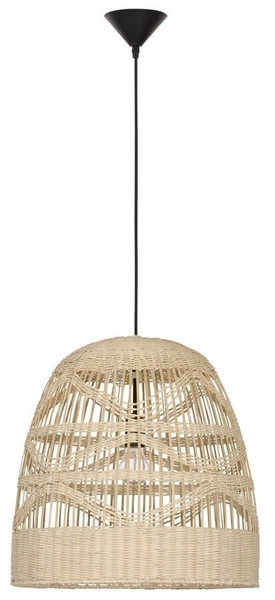 Lampa wisząca REYNOSA LE42947 do salonu ratan beżowa czarna