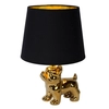 Lampa biurkowa Sir Winston 13533/81/10 Lucide pies dog buldog złoty czarny