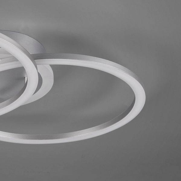 Ledowa lampa sypialniana HALIA nad łóżko LED 25W 3000K srebrna