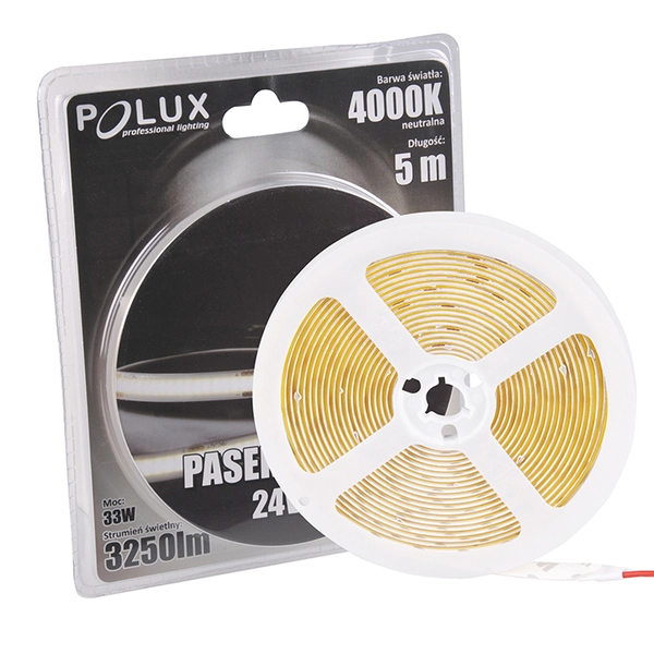 Pasek LED 33W 4000K COB 317674 Polux taśma 5 metrów 3050lm biały