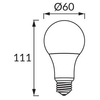 Żarówka LED ERSTE 02755 Ideus   E27 A60   12W 1050lm 230V   biała ciepła