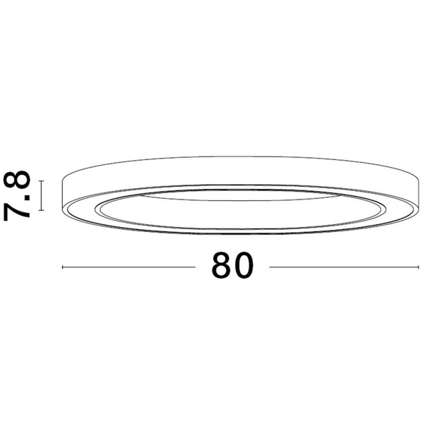 Kuchenny plafon pierścieniowy Milpa LE43290 LED 50W 3000K obręcz biała