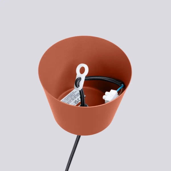 Lampa wisząca nad wyspę BILO SL.1706 kapelusz terakota