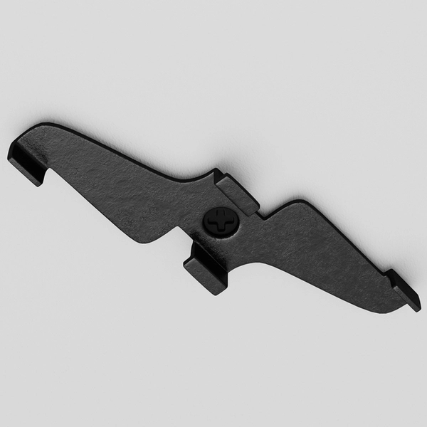 Zacisk do montażu natynkowego Exility TRA034HS-21B do szyn magnetycznych czarny