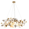 Żyrandol ceramiczny BOTANIKA biały złoty dekoracyjny 6xG9 do salonu XY080P-L1000 gold
