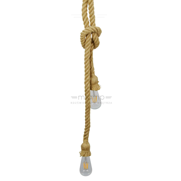 Marynistyczna LAMPA wisząca ROPE 307613 Il mio rustykalna OPRAWKA zwis na sznurze beżowy