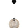 Drewniana lampa wisząca Chino 84823014 do jadalni beżowy