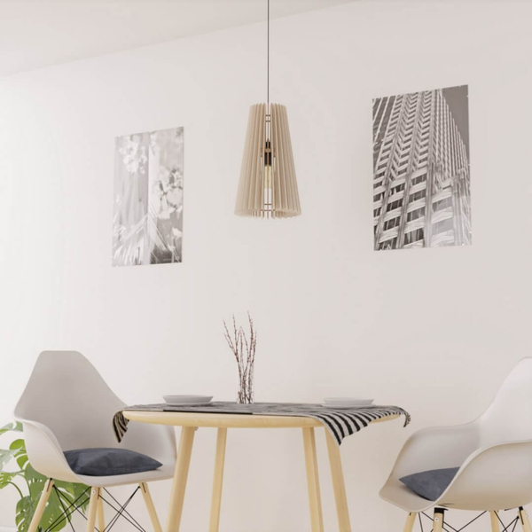 Wisząca lampa loftowa 137623620231 nad łóżko drewno