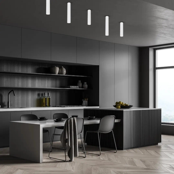 Podłużna lampa sufitowa GENESIS ML0391 sopel do salonu biały