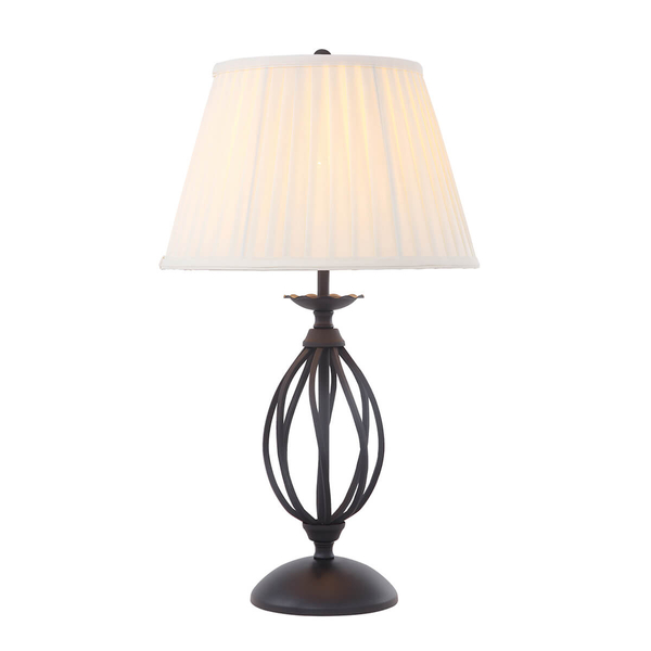 Lampka nocna Artisan ART-TL-BLACK Elstead abażurowa metalowa biała czarna