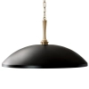 Łańcuchowa wisząca lampa Delarosa KL-DELAROSA-P-BK kopułowa czarna