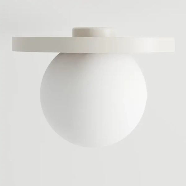 Plafon okrągły LEGRA 31404107 kula lastryko IP44 biały drewniany kremowy