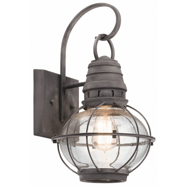 Zewnętrzna lampa ścienna Bridge Point KL-BRIDGEPOINT-M IP44 cyna