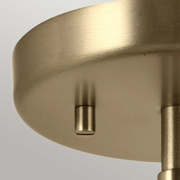 Metalowa lampa wisząca/ścienna/sufitowa Niva KL-NIVA-1W-1P-CPZ szampańska