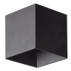Elewacyjna naścienna lampa Cube 18182 LED 3000K kostka IP54 czarny