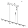 Lampa zwisowa sypialniana Slima 5122A02103-11 Elkim LED 18W 3000K czarna