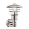 Zewnętrzna lampa ścienna Dexter 74702 IP44 czujnik srebrny przezroczysty