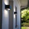 Zewnętrzna LAMPA elewacyjna GEMINI 5189101118 Lutec kinkiet OPRAWA metalowa LED 20W 4000K prostokątna IP54 szara