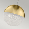 Lampa wisząca kula QN-MOONLIT-P-CG ball metal złoto