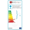 LAMPA podłogowa SANDGLASS FSG-B-E27 Abigali stojąca OPRAWA abażurowa czarna